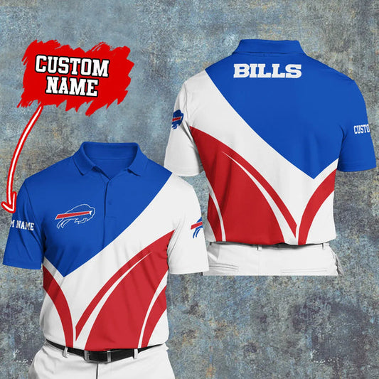 Buffalo Bills Personalized Adult Polo Shirt 012
