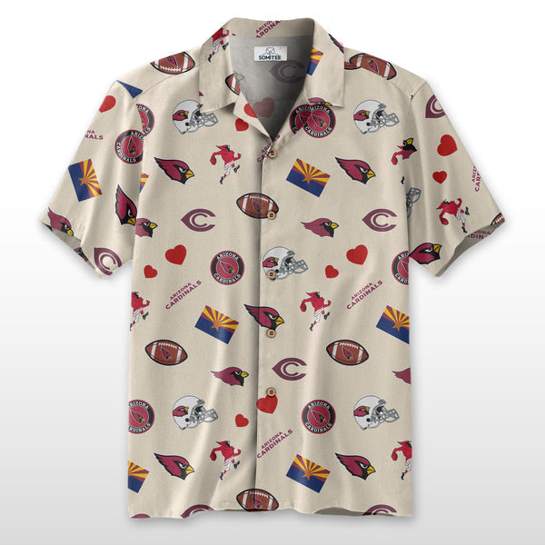Arizona Cardinals 2 (24) Personalized Hawaiian Button down shirt