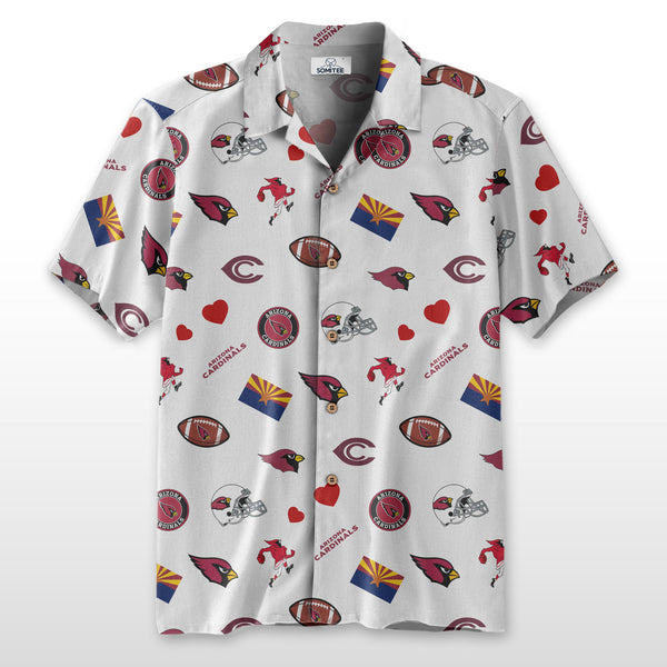 Arizona Cardinals 2 (24) Personalized Hawaiian Button down shirt