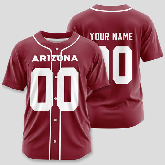 Arizona Cardinals Personalized Baseball Jersey 016
