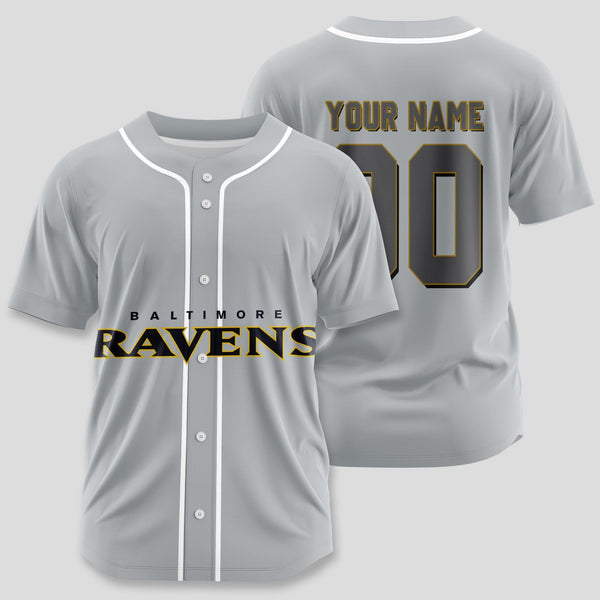 Baltimore Ravens Personalized Baseball Jersey 038
