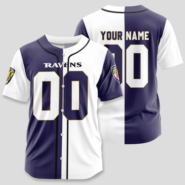 Baltimore Ravens Personalized Baseball Jersey 032