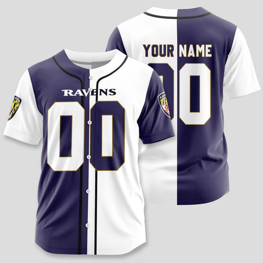 Baltimore Ravens Personalized Baseball Jersey 032