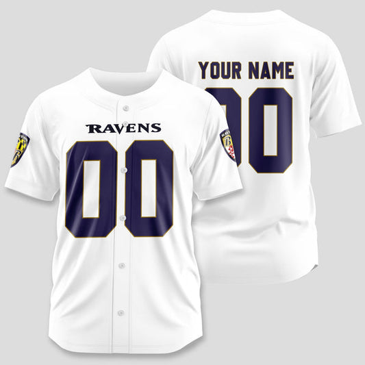 Baltimore Ravens Personalized Baseball Jersey 039