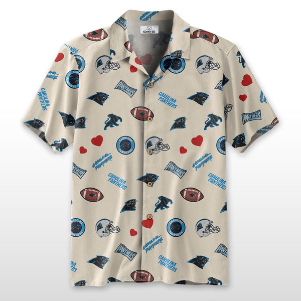 Carolina Panthers 2 (30) Personalized Hawaiian Button down shirt