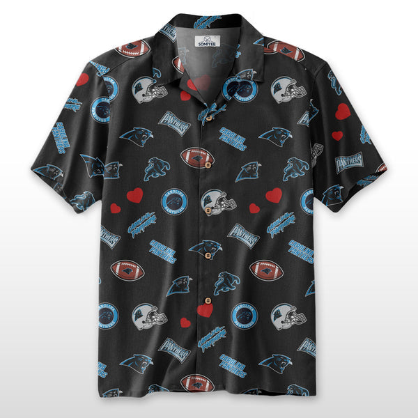 Carolina Panthers 2 (30) Personalized Hawaiian Button down shirt