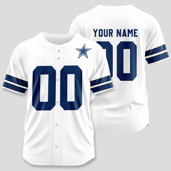 Dallas Cowboys Personalized Baseball Jersey 115