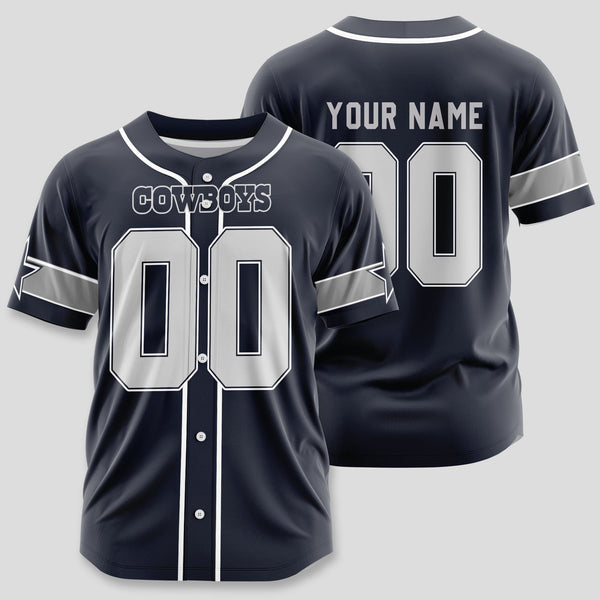 Dallas Cowboys Personalized Baseball Jersey 117