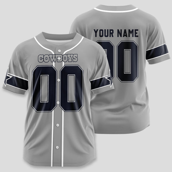 Dallas Cowboys Personalized Baseball Jersey 110