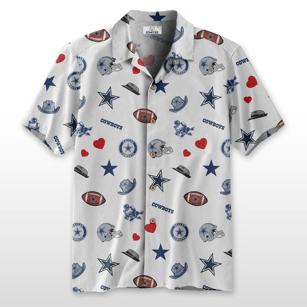 Dallas Cowboys 2 (271) Personalized Hawaiian Button down shirt
