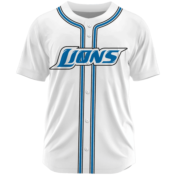 Detroit Lions Personalized Baseball Jersey 050
