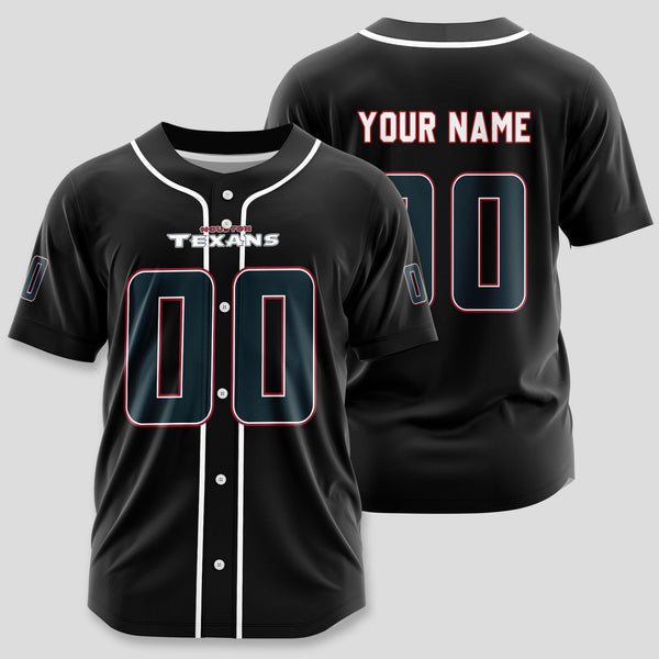 Houston Texans Personalized Baseball Jersey 013
