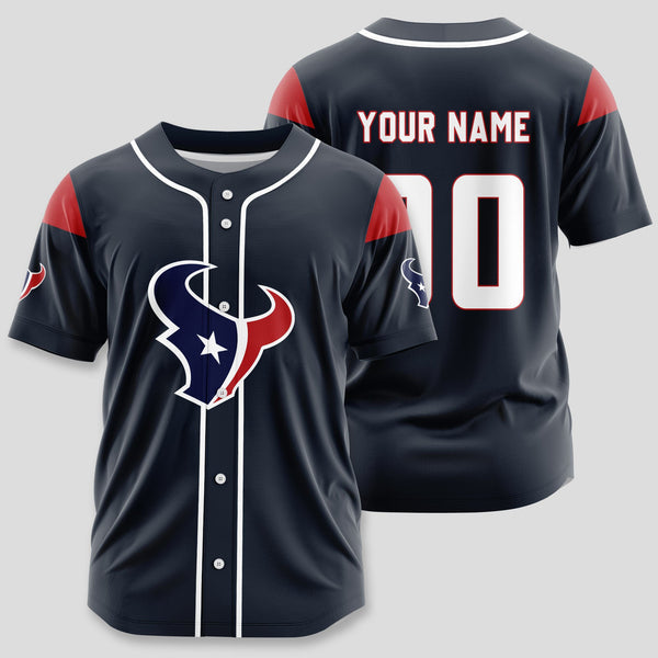 Houston Texans Personalized Baseball Jersey 023