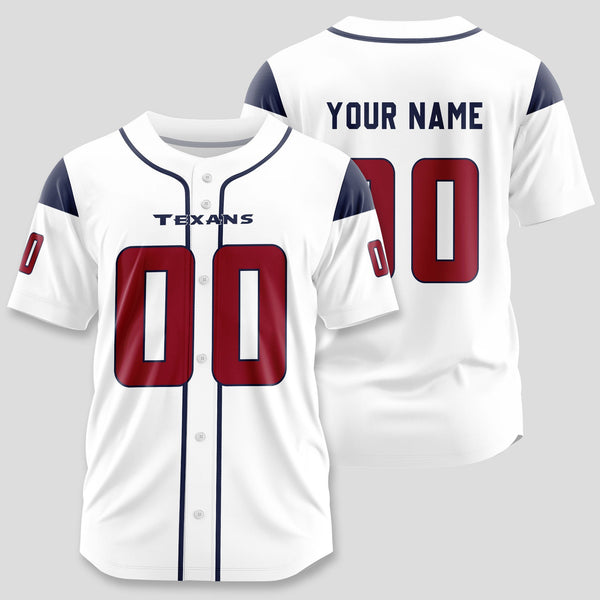 Houston Texans Personalized Baseball Jersey 013