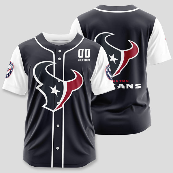 Houston Texans Personalized Baseball Jersey 021