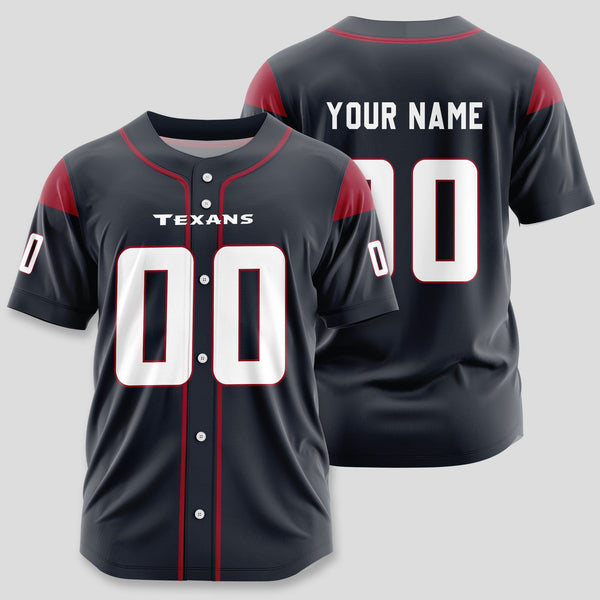 Houston Texans Personalized Baseball Jersey 022