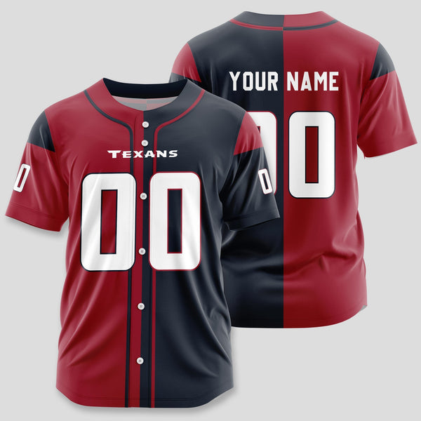 Houston Texans Personalized Baseball Jersey 015
