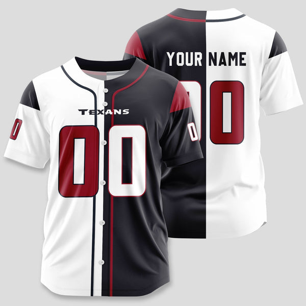 Houston Texans Personalized Baseball Jersey 015