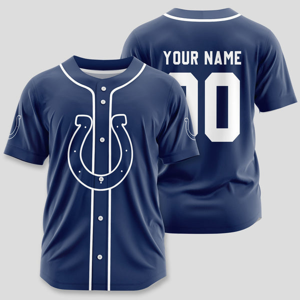 Indianapolis Colts Personalized Baseball Jersey 004