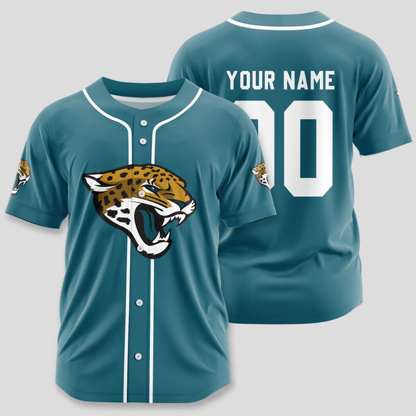 Jacksonville Jaguars Personalized Baseball Jersey 022