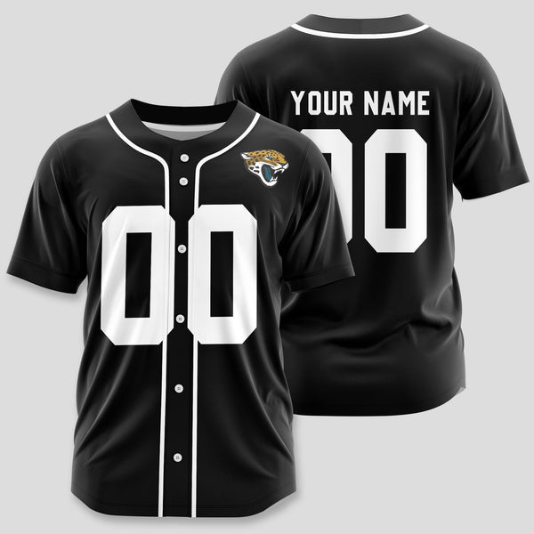 Jacksonville Jaguars Personalized Baseball Jersey 013