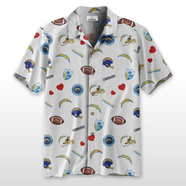 Los Angeles Chargers 2 (7) Personalized Hawaiian Button down shirt