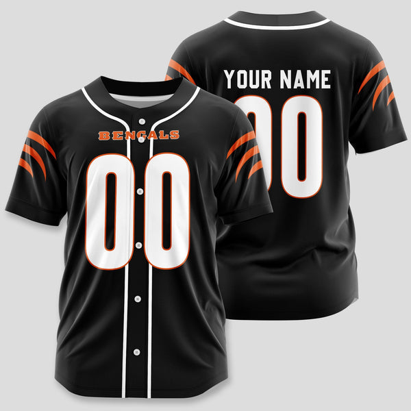 Cincinnati Bengals Personalized Baseball Jersey 035