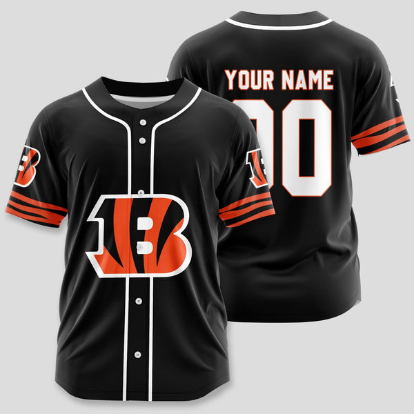Cincinnati Bengals Personalized Baseball Jersey 036