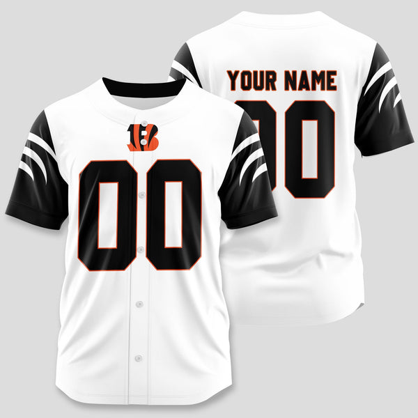 Cincinnati Bengals Personalized Baseball Jersey 040