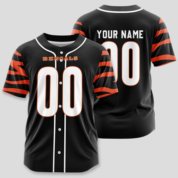 Cincinnati Bengals Personalized Baseball Jersey 041