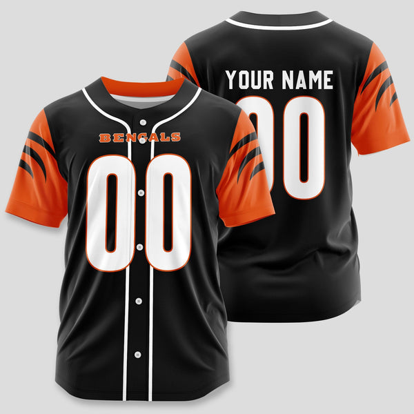 Cincinnati Bengals Personalized Baseball Jersey 038