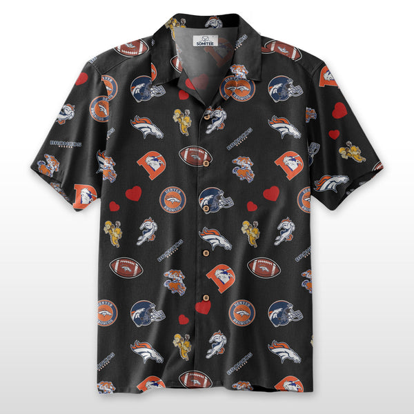 Denver Broncos 2 (47) Personalized Hawaiian Button down shirt