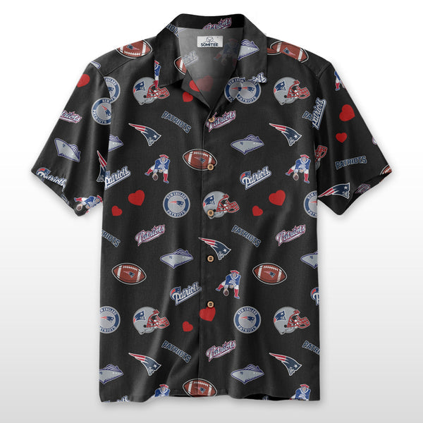 New England Patriots 2 (7) Personalized Hawaiian Button down shirt