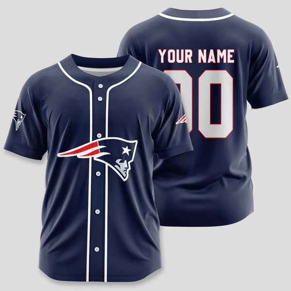 New England Patriots Personalized Baseball Jersey 006