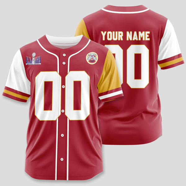 Kansas City Chiefs Personalized Baseball Jersey 021