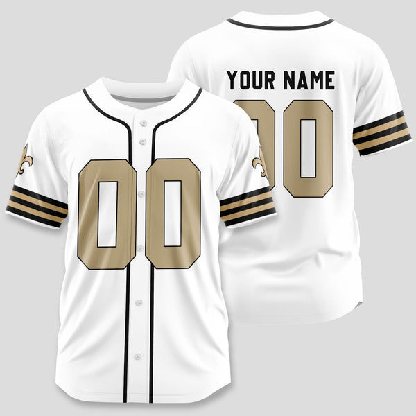 New Orleans Saints Personalized Baseball Jersey 031