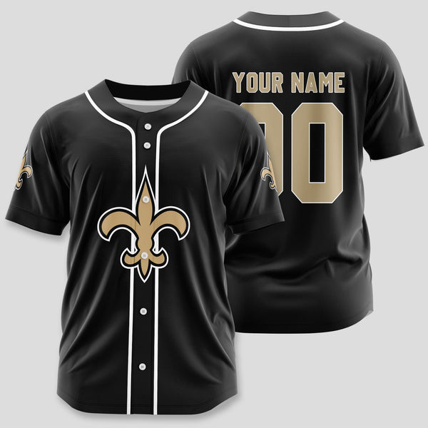 New Orleans Saints Personalized Baseball Jersey 030