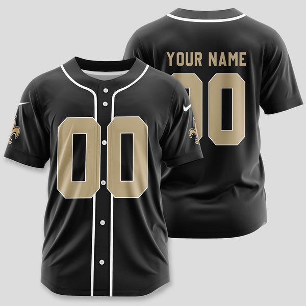 New Orleans Saints Personalized Baseball Jersey 029