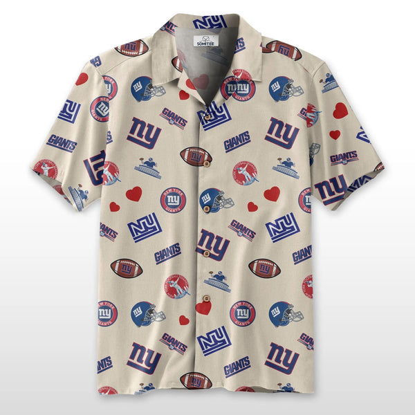 New York Giants 2 (6) Personalized Hawaiian Button down shirt