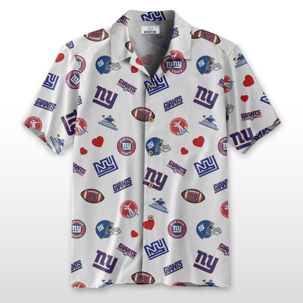New York Giants 2 (6) Personalized Hawaiian Button down shirt