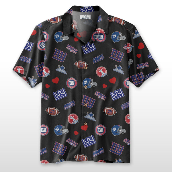 New York Giants 2 (6) Personalized Hawaiian Button down shirt