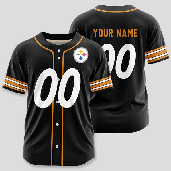 Pittsburgh Steelers Personalized Baseball Jersey 049