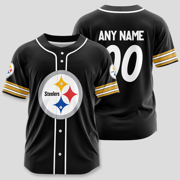 Pittsburgh Steelers Personalized Baseball Jersey 050