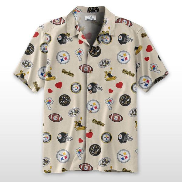 Pittsburgh Steelers 2 (11) Personalized Hawaiian Button down shirt