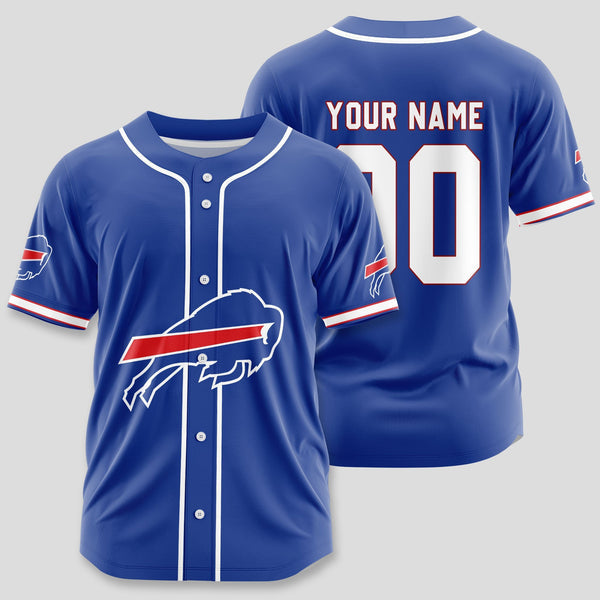 Buffalo Bills Personalized Baseball Jersey 007