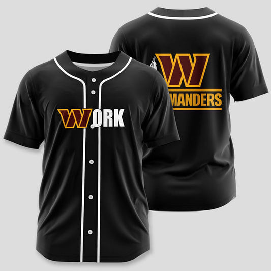 Washington Commanders Personalized Baseball Jersey 004