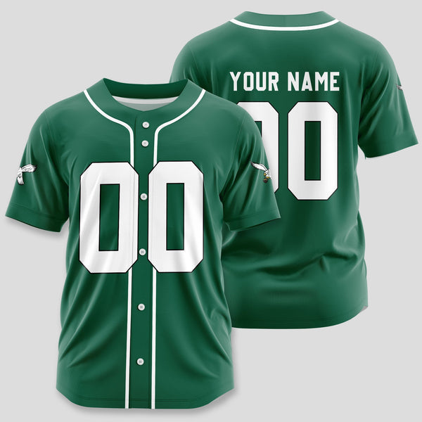 Philadelphia Eagles Personalized Baseball Jersey 022
