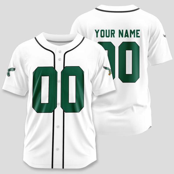 Philadelphia Eagles Personalized Baseball Jersey 024