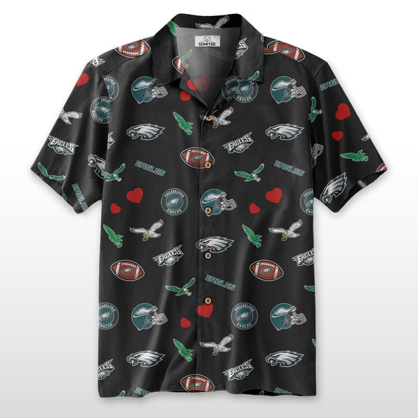 Philadelphia Eagles 2 (22) Personalized Hawaiian Button down shirt