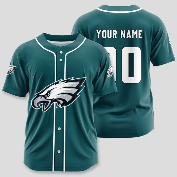 Philadelphia Eagles Personalized Baseball Jersey 021